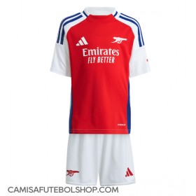 Camisa de time de futebol Arsenal Replicas 1º Equipamento Infantil 2024-25 Manga Curta (+ Calças curtas)